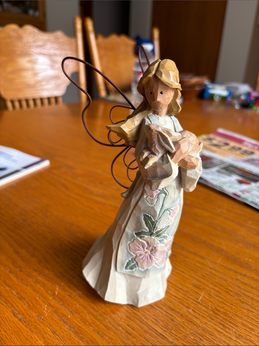 Angel Figurine with Bunny